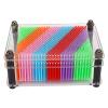 3D Pin Art Board, Handprint Sculpture Colourful Plasic Hand Print Model 3D Pin Handprint Facial Model Transparent Acrylic Clone Funny Prank Impression Art Sculpture for Children (S) view 1