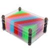 3D Pin Art Board, Handprint Sculpture Colourful Plasic Hand Print Model 3D Pin Handprint Facial Model Transparent Acrylic Clone Funny Prank Impression Art Sculpture for Children (S) view 3