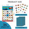 YUEXLL Superhero Bingo Card Set - 24 Player Family Party Game, 5x7 Inch Cards, New Year Activities & Festival Gift for Adults & Teens view 2