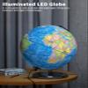Orionstar 13" Large World Globe with Stand, Educational Globe for Kids Learning, Colorful HD World Map Details, Illuminated Globes Lamp with Stable Heavy Metal Base, Constellation view 3