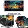 EDGFRTOIO 24" x 14" Gameplay Tabletop Playmat for MTG/TCG Cards,Fantasy Dragons Battlefield Desk Mat view 3