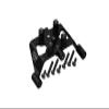 Aluminum 7075-T6 Rear Swing Arm Pull Rod Bracket for Tamiya 1:10 R/C 58719 BBX BB-01 Upgrade Parts - Black view 1