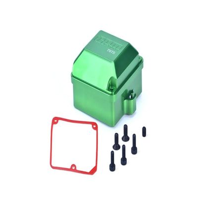 Aluminum 7075-T6 Radio Box Set for Arrma 1:8 KRATON 6S / Electric Talion 6S / Typhon 6S / Notorious 6S / Outcast 6S / 1:7 Mojave 6S / 1:10 Granite Voltage Upgrade Parts - Green