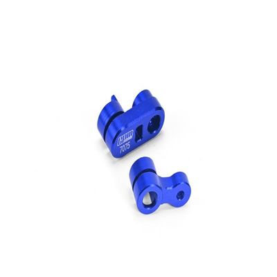 Aluminum 7075-T6 Brake Caliper Servo Arm Set 20T for LOSI 1:4 Promoto-MX Motorcycle Dirt Bike RTR FXR LOS06000 LOS06002 Upgrades - Blue