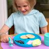 321 Grow  Easy Learn Foodie Friends  Silicone Spoon and Fork Holders  Learning Tool for Kids  Ages 12 mo+  Dishwasher Safe view 3
