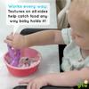 321 Grow Easy Learn Dino Spoon  Babys First Self-Feeding Spoon  2-Sided Silicone Training Utensil for Coordination Development Easy to Hold  Textured for Purees  4+ months (Honeydew) view 4