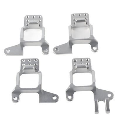 4pcs Metal Shock Damper Mount, 2 Front and 2 Rear Shock Damper Mount Tower Hoop Fit for RC Crawler Car 1/10 Hoops