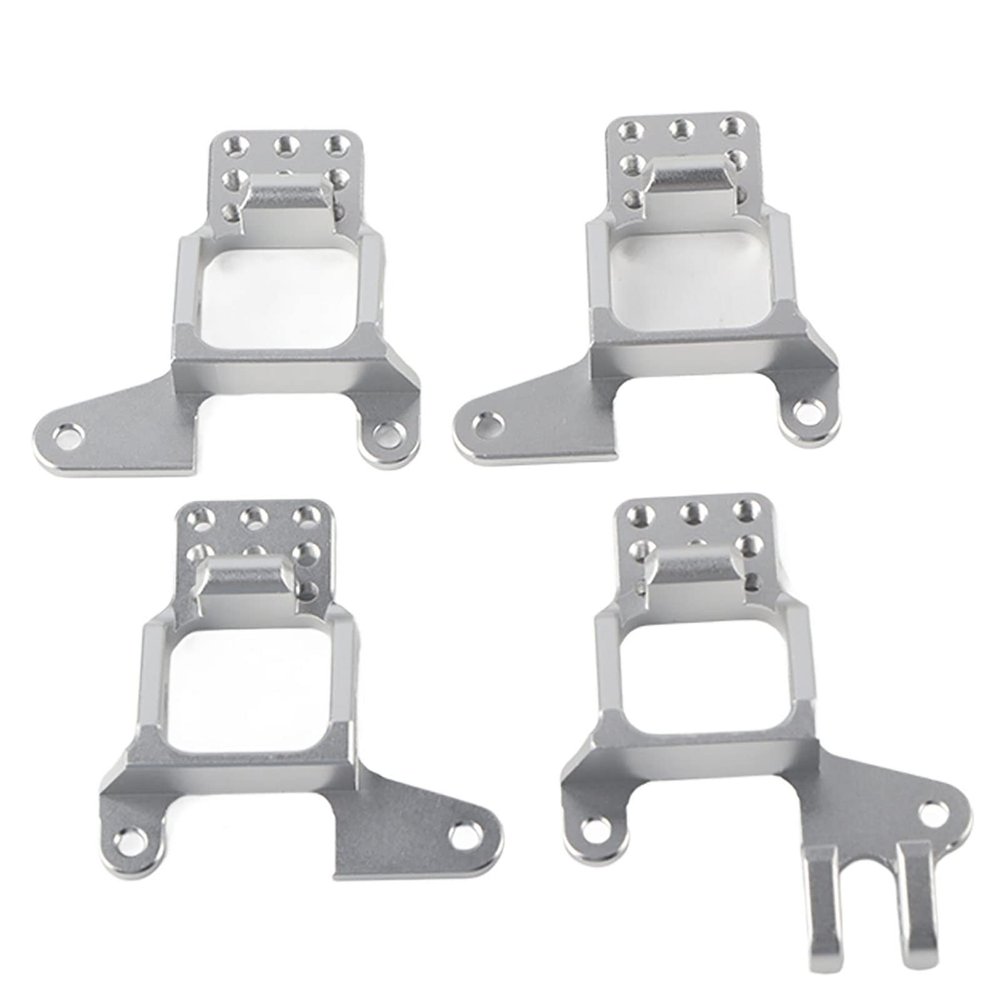 4pcs Metal Shock Damper Mount, 2 Front and 2 Rear Shock Damper Mount Tower Hoop Fit for RC Crawler Car 1/10 Hoops
