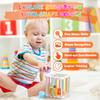 Baby Toys 6 to12 Months, 7 in-1 Montessori Toy for 6-9-12-18 Month Old with Pull String Toy, Sensory Bin Toys, Stacking Baby Blocks & Soft Infant Ring & Sensory Ball, Stacking Cups for Toddler 1-3Gift view 2