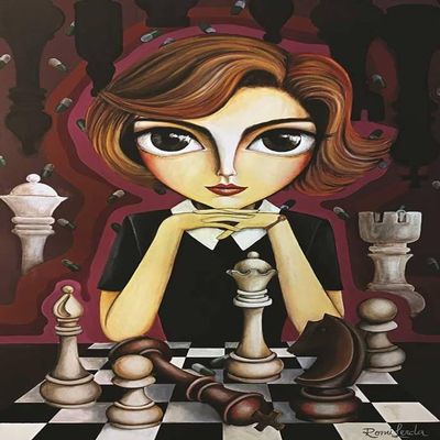 1000 pcs, The Queen's Gambit (Romi Lerda), by Magnolia Puzzles