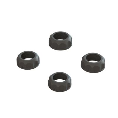 ARRMA Shock Cap (4): 4X4 - Black, ARA330828