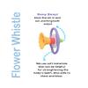 BaBeloved Flower Whistle Baby Teething Toys Multiple Sensory Montessori Baby Teether Toys Soft Food-Grade Teethers for Babies Blow Sound Teething Relief, Chewing Toy for Babies 0-12 Months, BPA Free view 3