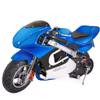 XtremepowerUS 40cc Pocket Bike Mini Motorcycle 4-Stroke Motor Gas Powered Engine for Kids Padded Seat (Blue) view 2