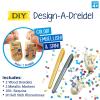Rite Lite Design a Dreidel Kit DIY Chanukah Fun Arts & Crafts Kit | Perfect Hanukkah Gift for Kids | Includes 2 Wooden Dreidels & Rhinestones! Jewish Holiday Party Favors Goodie Bag for Hours of Fun! view 2