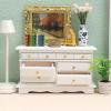 AirAds Dollhouse 1:12 Scale Dollhouse Miniature Accessories Doll Furniture Chest with Drawers White Storage view 4