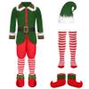 Gortykor Kids Christmas Elf Costume for Boys Holiday Elf Costume Outfit (7-8 Years) view 2