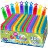 300 Pack Mini Bubble Wands in 10 Color, Bulk Party Favors for Kids, Ideal Goodies Bags Stuffers, Themed Birthday, Valentine, Easter, Halloween, Christmas, School Classroom Prizes for Boys & Girls view 1