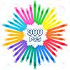 300 Pack Mini Bubble Wands in 10 Color, Bulk Party Favors for Kids, Ideal Goodies Bags Stuffers, Themed Birthday, Valentine, Easter, Halloween, Christmas, School Classroom Prizes for Boys & Girls view 3