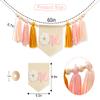 Daisy Fringe One Highchair Banner - Pink 1st Birthday Party supplies,Daisy Decor,daisy birthday decorations view 2