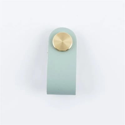 Leather Brass Knob Handle Simple Cabinet Handles Drawer Pulls Furniture Handles Kitchen Cabinet Handles 1Pcs (Color : 6)