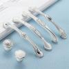 Zinc Alloy White Cabinet Handles Kitchen Cupboard Door Pulls Drawer Knobs Fashion Furniture Handle Hardwar 1Pcs (Color : 937-single) view 1