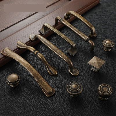 HASMI 10PCS Vintage Drawer Cabinets Knobs Handles Door Pulls Wardrobe Cupboard Handles Kitchen 128mm Pull Furniture Knobs (Color : 10PCS 967-96mm)
