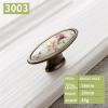 HASMI 96mm/128mm Antique Bronze Handles Furniture Ceramic Handles for Cabinet and Drawer Knobs Wardrobe Zinc Alloy Door Handles 1Pcs (Color : MBS0020-1) view 2
