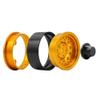 BrewJa 1/10Metal 1.9 Beadlock Wheel Hub Rim Compatible with 1/10 RC Crawler Axial SCX10 III Capra 90046 AXI03007 TRX4 RedCat D90 D110 (Color : 1pcs Black Red) view 4