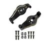 BrewJa Portal Axle Housing Brass Black Steering Cup Steering C Seat tie Rod Holder Gear Cover servo Bracket Compatible with 1/10 Trx4 Trx6 (Color : A) view 1