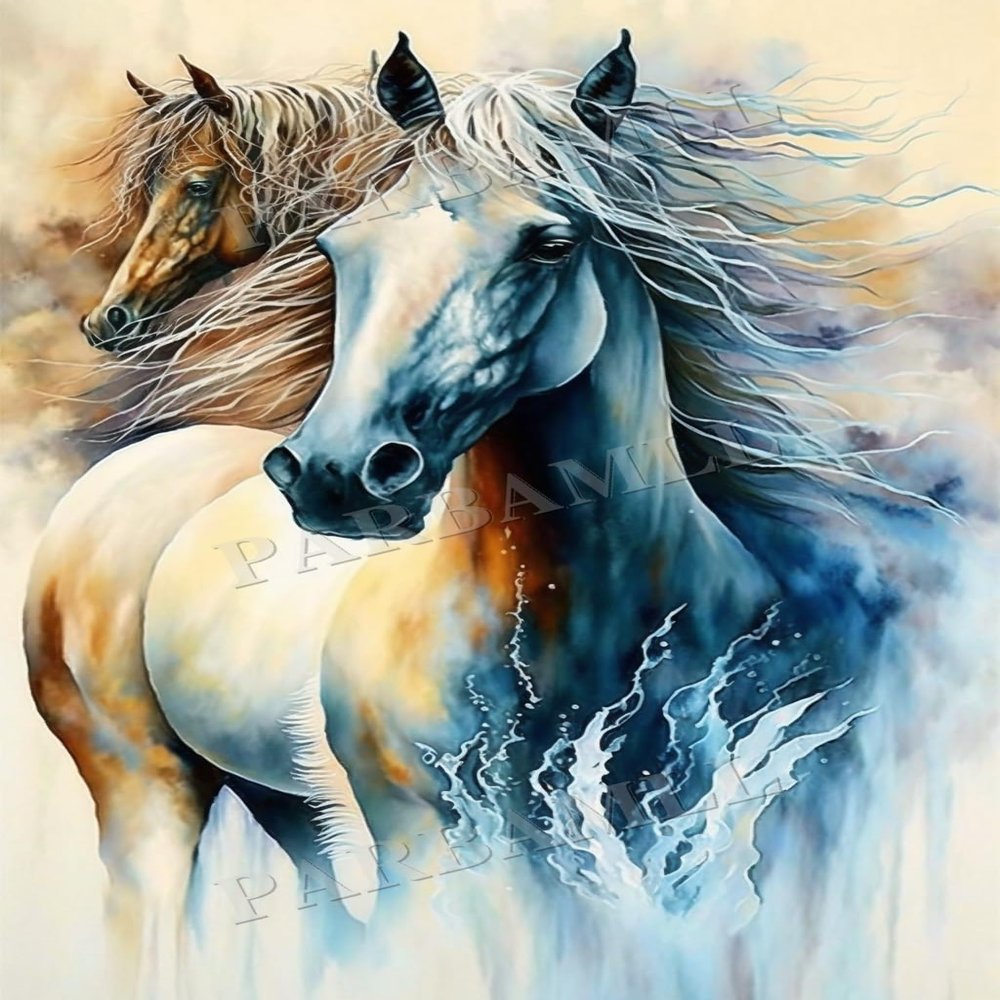 1000 Piece Adult Puzzle, Horses on The Run, Puzzle Educational Gift, Room Decor or Wall Decor Exercise Willpower Relaxation Gifts for Friends
