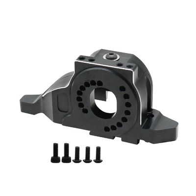 BrewJa TRX4 Aluminum Alloy Motor Mount Heat Sink with Cooling Fan Compatible with 1/10 RC Crawler Car TRX-4 TRX-6 Upgrade Parts (Color : A Black)