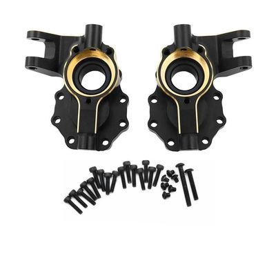 BrewJa Portal Axle Housing Brass Black Steering Cup Steering C Seat tie Rod Holder Gear Cover servo Bracket Compatible with 1/10 Trx4 Trx6 (Color : B)