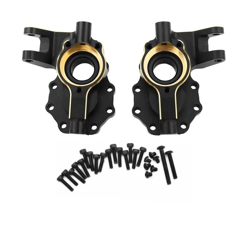 BrewJa Portal Axle Housing Brass Black Steering Cup Steering C Seat tie Rod Holder Gear Cover servo Bracket Compatible with 1/10 Trx4 Trx6 (Color : B)