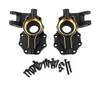 BrewJa Portal Axle Housing Brass Black Steering Cup Steering C Seat tie Rod Holder Gear Cover servo Bracket Compatible with 1/10 Trx4 Trx6 (Color : B) view 1