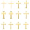 12 PCS Baptism Cupcake Toppers, Gold Mirror Acrylic Cake Picks Baptism God Bless Child Cake Decorations,Baby Shower Birthday Party Decorations Christian Religious Party Decoration Supplies(acrylic)) view 1