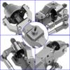 ShareGoo 3Pcs B16 Straight Axle Set Front Middle Rear Aluminum Complete Axle Compatible with WPL B16 B36 JJRC Q60 Q63 Q64 FY004 6X6 6WD 1/16 RC Car (Titanium) view 4