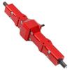 Vgoohobby Aluminum Alloy Front Rear Portal Axle Upgrade Part Compatible with WPL B14 B16 B24 B36 HengLong FeiYu JJRC 1/16 RC Car (Red) view 3