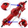 Vgoohobby Aluminum Alloy Front Rear Portal Axle Upgrade Part Compatible with WPL B14 B16 B24 B36 HengLong FeiYu JJRC 1/16 RC Car (Red) view 4