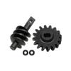 BrewJa Heavy Brass Counterweight Axle Housing Cover Steering Knuckles Worm Differential Compatible with RC Crawler Car Axial SCX24 Upgrade Part (Color : 16T) view 1
