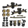 BrewJa Heavy Brass Counterweight Axle Housing Cover Steering Knuckles Worm Differential Compatible with RC Crawler Car Axial SCX24 Upgrade Part (Color : 16T) view 2