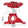 BrewJa TRX4 Aluminum Alloy Motor Mount Heat Sink with Cooling Fan Compatible with 1/10 RC Crawler Car TRX-4 TRX-6 Upgrade Parts (Color : A Red) view 3