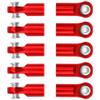10Pcs ShareGoo M4 Ball Joint,M4 Tie Rod End 4mm Thread 4.0xL22mm Ball Head Holder Link Compatible with Arrma kraton Senton Axial SCX10 Traxxas 1/10 RC Car (Red) view 1