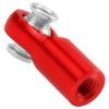 10Pcs ShareGoo M4 Ball Joint,M4 Tie Rod End 4mm Thread 4.0xL22mm Ball Head Holder Link Compatible with Arrma kraton Senton Axial SCX10 Traxxas 1/10 RC Car (Red) view 3
