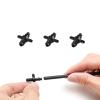 50Pcs 1/4 Inch Barbed Straight Connector with Threaded Garden Irrigation Hoses PVC Fittings Quick Connector for 4/7mm Hose view 3