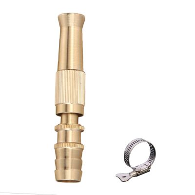 Brass Adjustable Spray Gun Quick Waterstop Connector Car Wash Water Gun Garden Irrigation Spray Nozzle With G1/2 Connector (Color : Red)