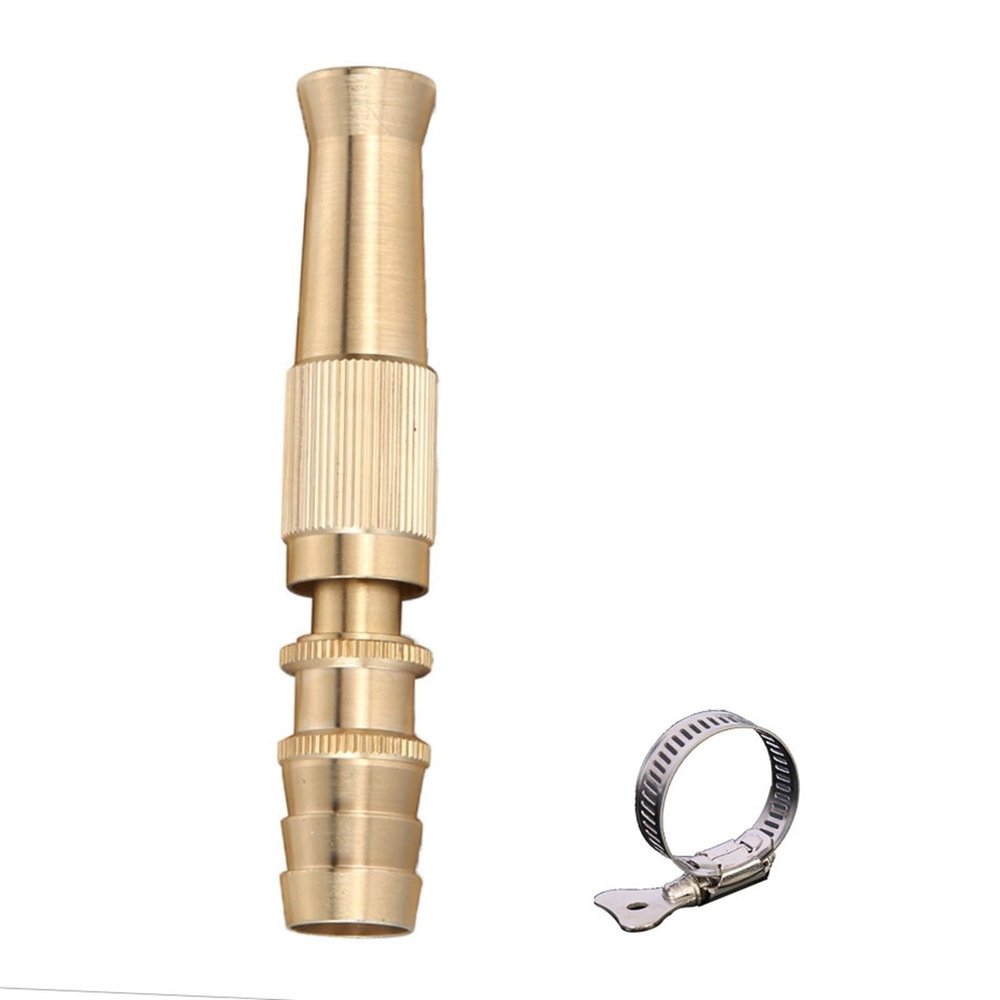 Brass Adjustable Spray Gun Quick Waterstop Connector Car Wash Water Gun Garden Irrigation Spray Nozzle With G1/2 Connector (Color : Red)