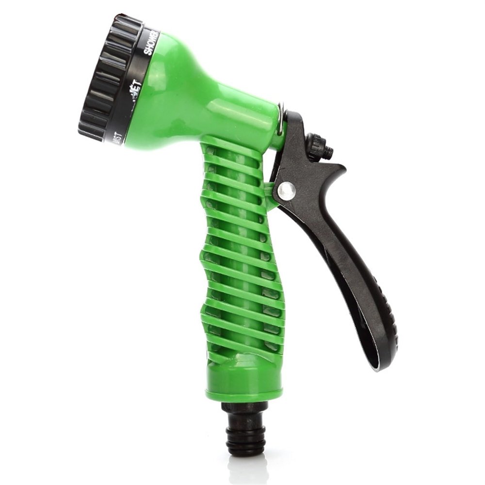 7 Styles Ajustable High Pressure Spray Water Gun Garden Plant Flower Lawn Vegetable Irrigation Watering Gun for Home Clean Tools (Color : Green)