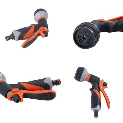 8 Modes Garden Watering Gun High Pressure Spray Irrigation Nozzle Outdoor Lawn Yard Watering Sprinkler Car Cleaning Tools (Color : B)