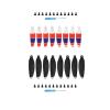 SeiZed Propellers for DJI Mavic Mini Drone Replacement Low-Noise and Quick-Release Blades Props (Color : 8 Silver 8 Colorful) view 1