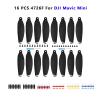 SeiZed Propellers for DJI Mavic Mini Drone Replacement Low-Noise and Quick-Release Blades Props (Color : 8 Silver 8 Colorful) view 2